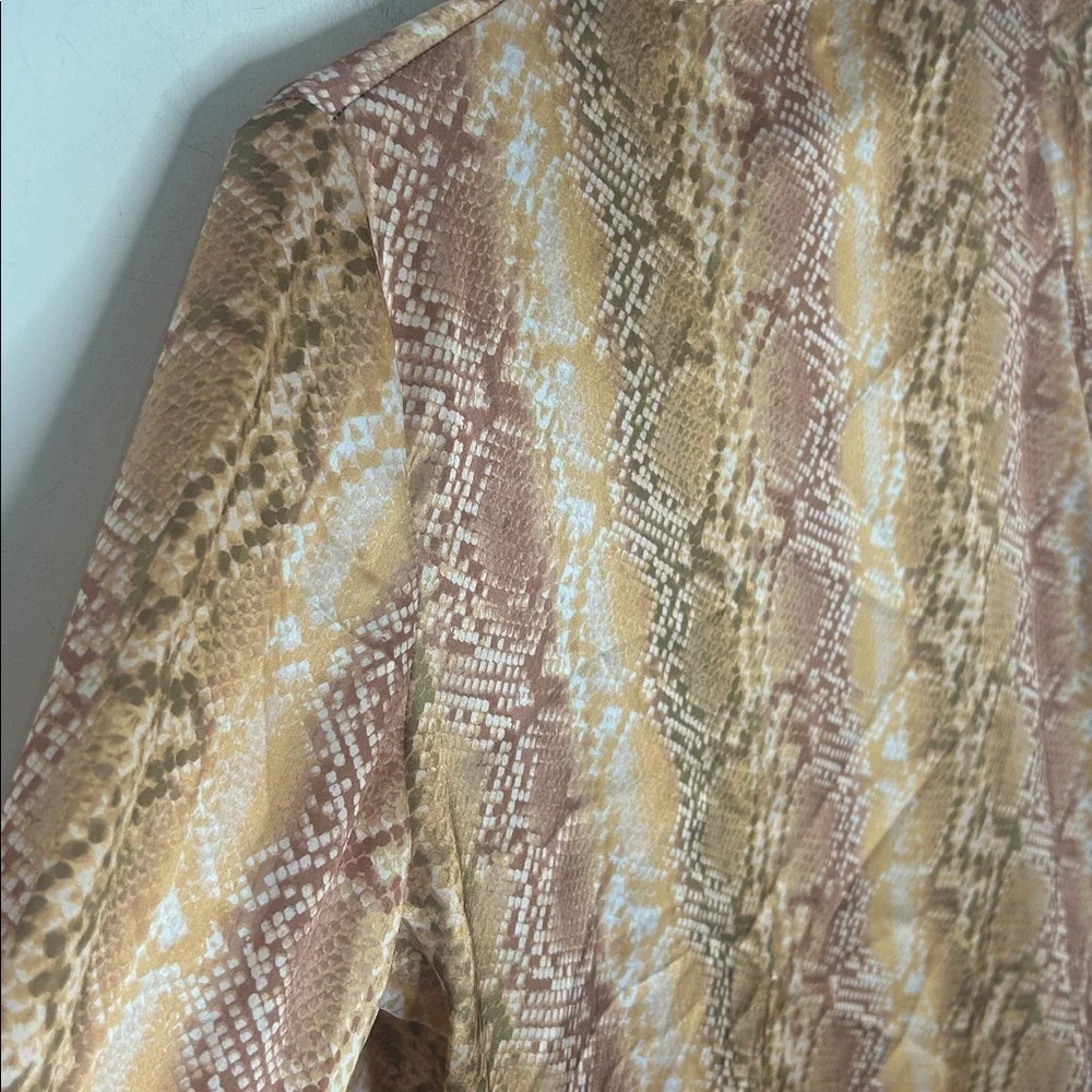 NWT BEACH RIOT Tracy Blazer Snakeskin Print Size Medium